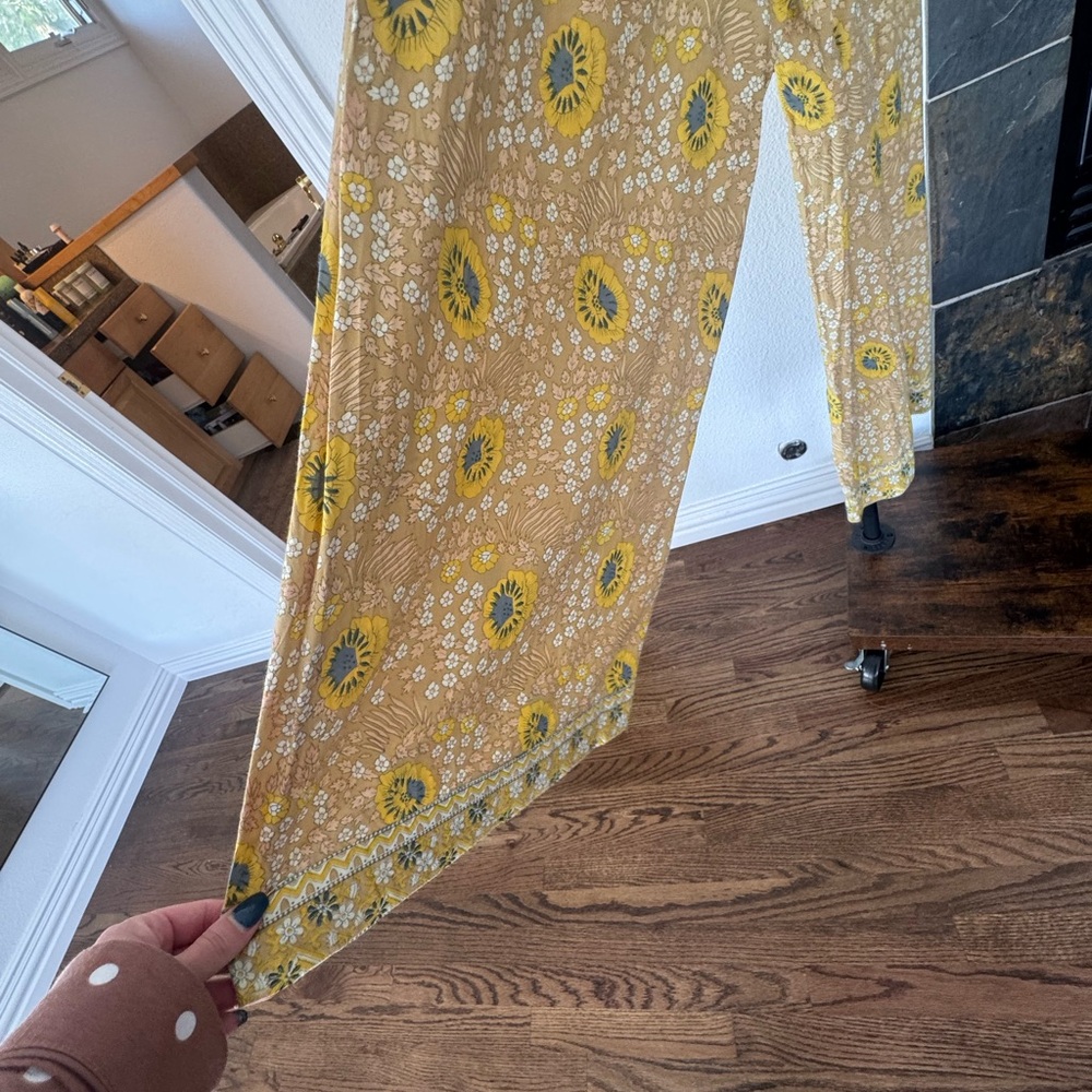 Natalie Martin Yellow Floral Wide Leg Pants - Picture 6 of 6
